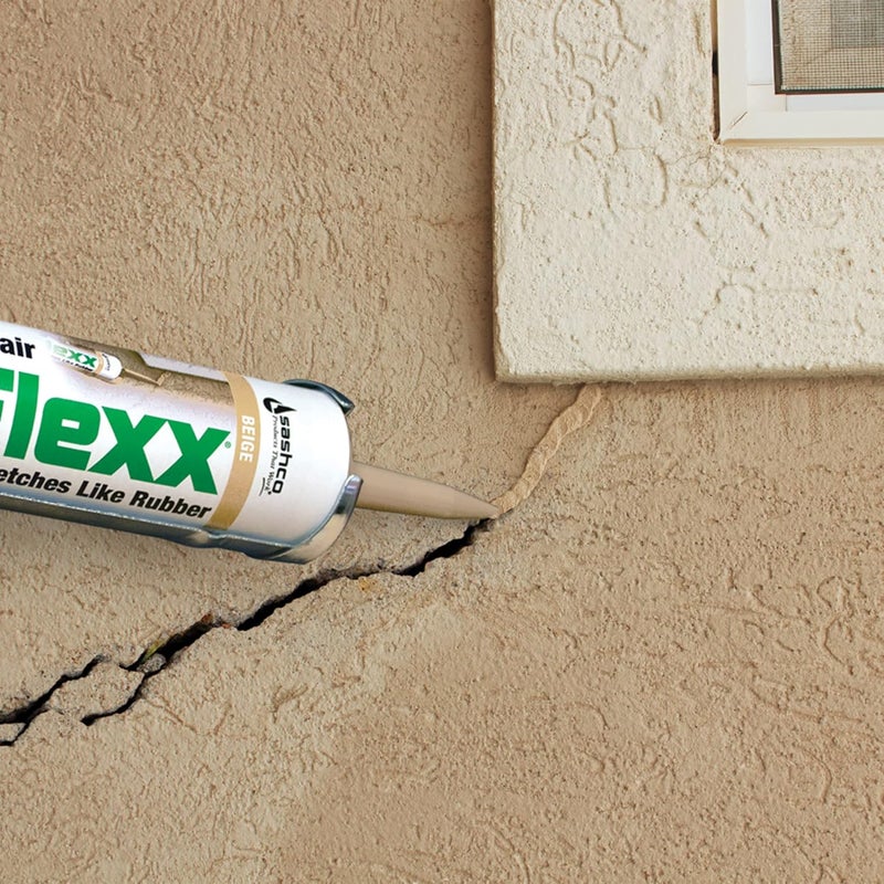 sashco Mor-Flexx Textured Caulk, White,10.5 oz (Pack of 1) - Image 4